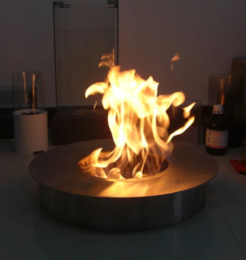 Round bioethanol fireplace (3)